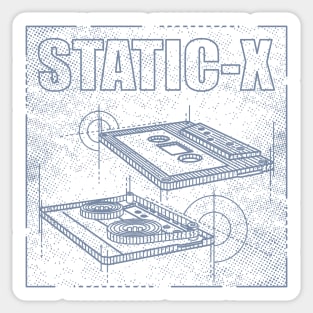 Static-X - Technical Drawing Sticker